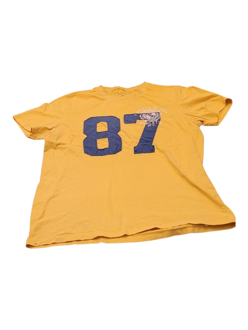 Aeropostale Yellow Graphic '87 Short Sleeve Tee